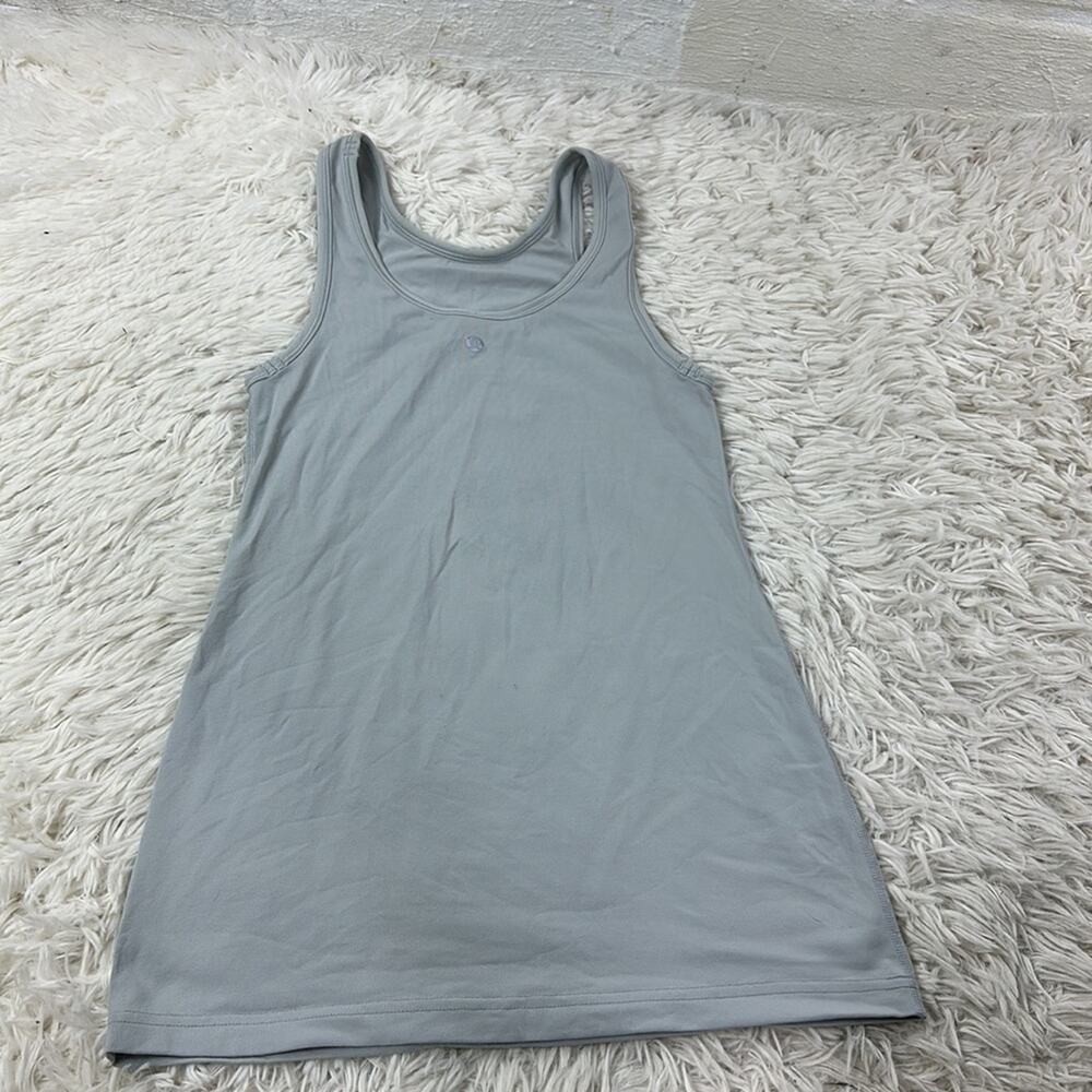 Lululemon Front Racer Tank Silver - Picture 4 of 6